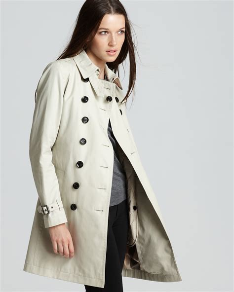 burberry brit trench with warmer